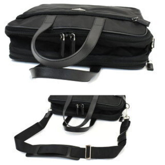 Prada business briefcase triangular plate triangle black - Picture 8 of 9